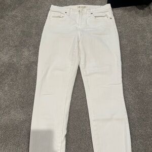 Madewell high riser skinny jeans size 26 white